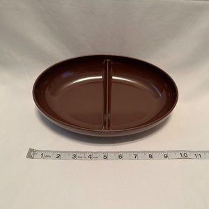 Brown Watertown Lifetime Ware Divided Serving Dish